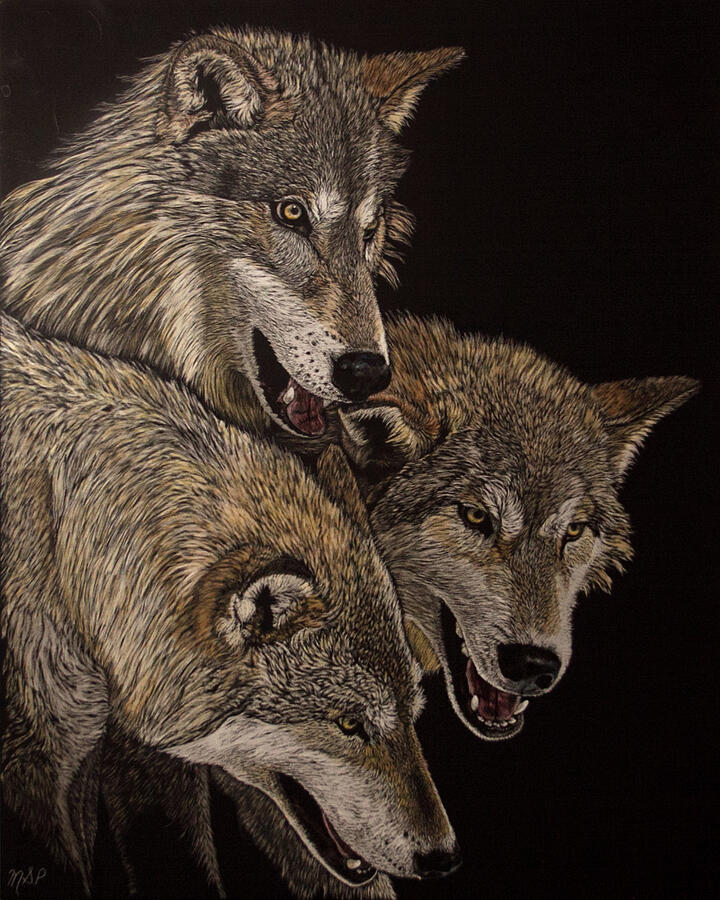 The Pack Painting by Margaret Sarah Pardy