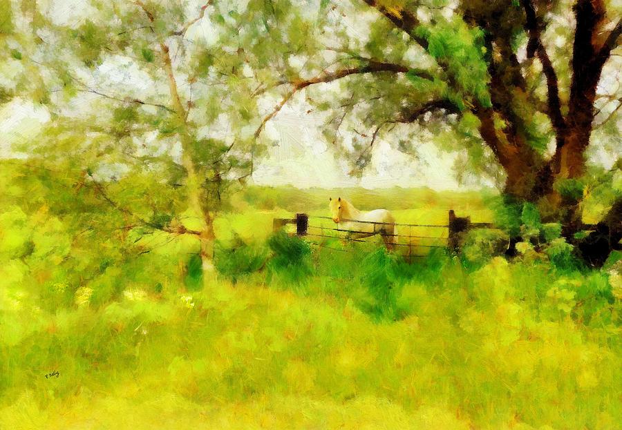 Tree Painting - The Paddock by Valerie Anne Kelly