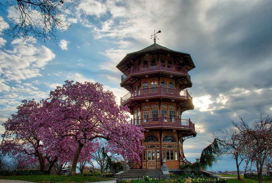 The Pagoda in Spring Photograph by Mark Dodd