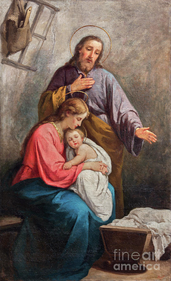  The paint of Holy Family by Abramo Spinelli  Photograph by Jozef Sedmak