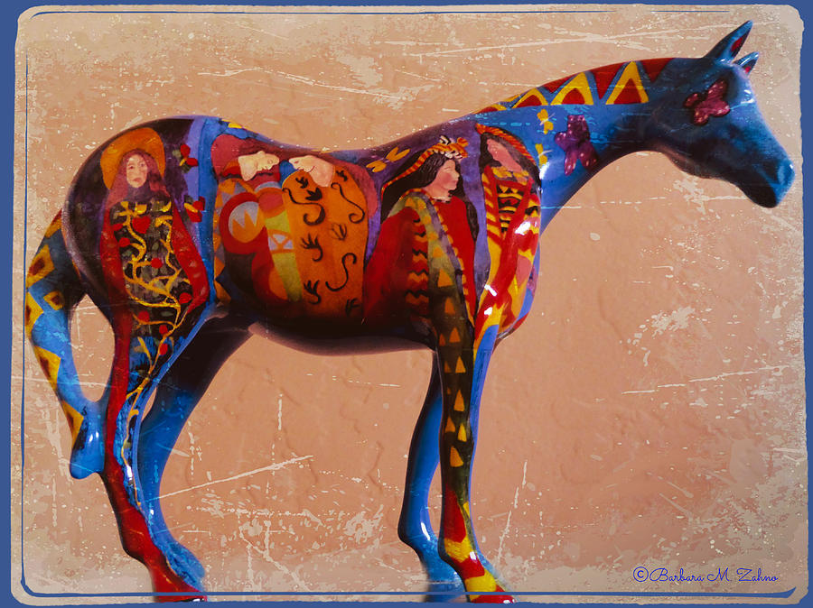 The Painted Horse Photograph by Barbara Zahno