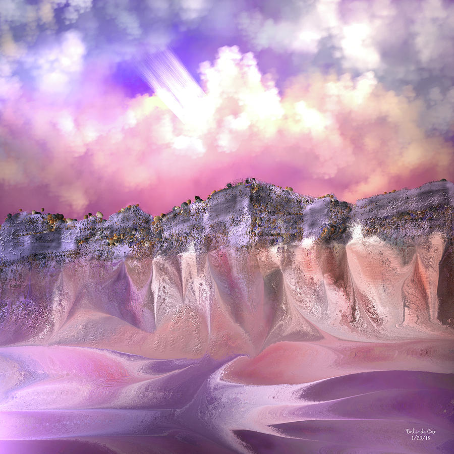 The Painted Sand Rocks Digital Art by Artful Oasis