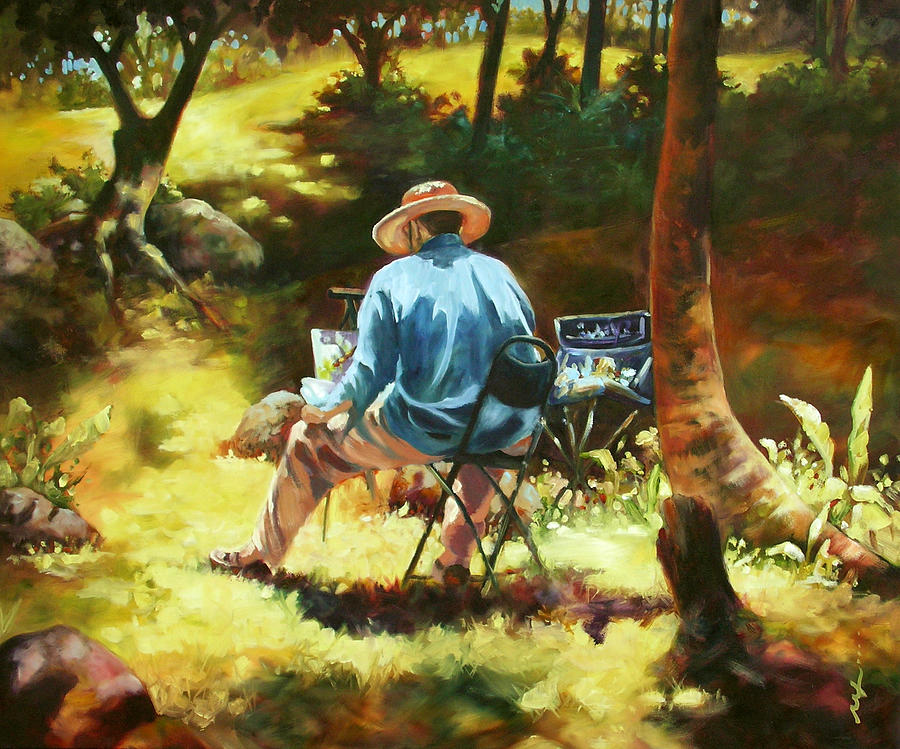 Landscape Painting - The Painter by Monica Linville