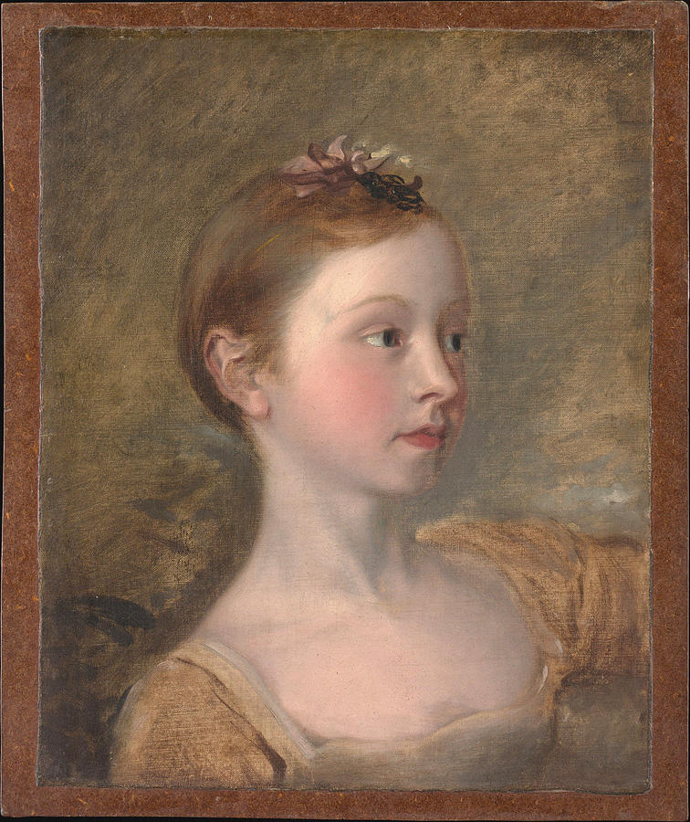 The Painters Daughter Mary Painting by Thomas Gainsborough - Fine Art ...