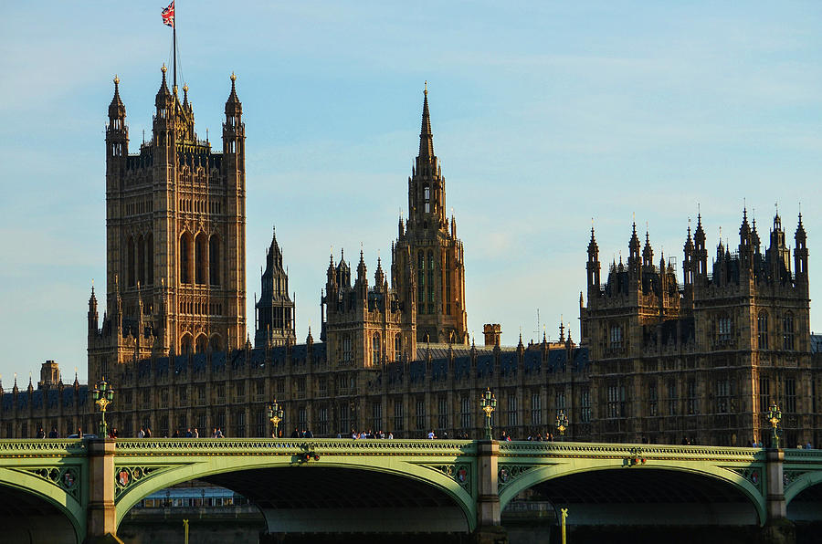 The Palace of Westminster and Westminster Bridge Photograph by Bob Cuthbert