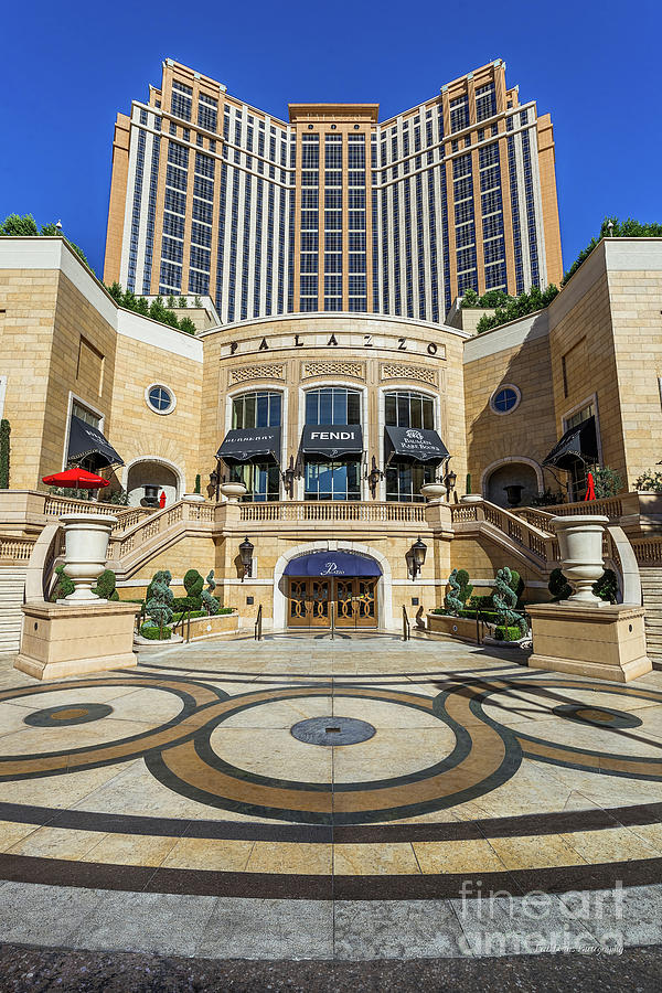 Las Vegas Photograph - The Palazzo Casino Main Entrance by Aloha Art