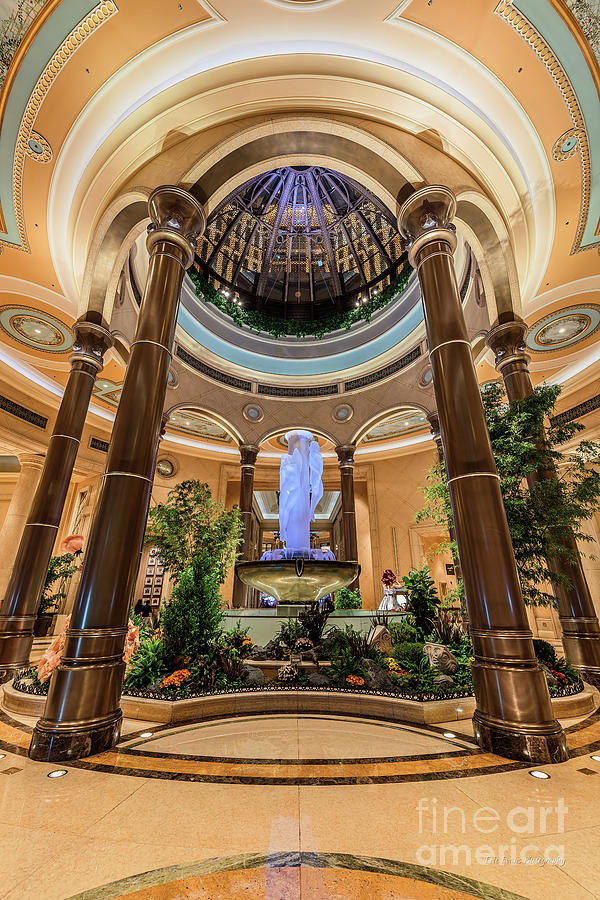 Las Vegas Photograph - The Palazzo Inside Main Entrance by Aloha Art