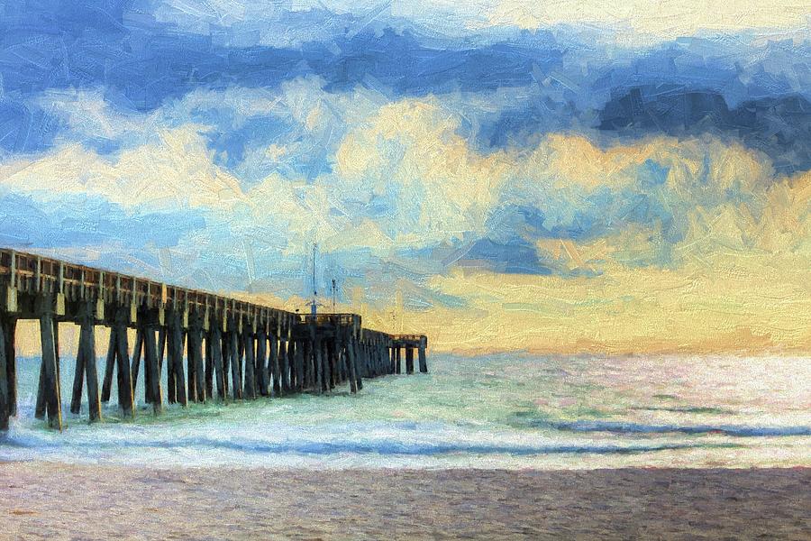 The Panama City Beach Pier Digital Art by JC Findley
