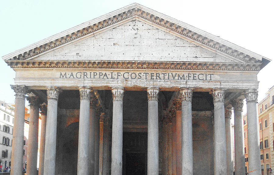 The Pantheon Rome Italy Digital Art by Irina Sztukowski
