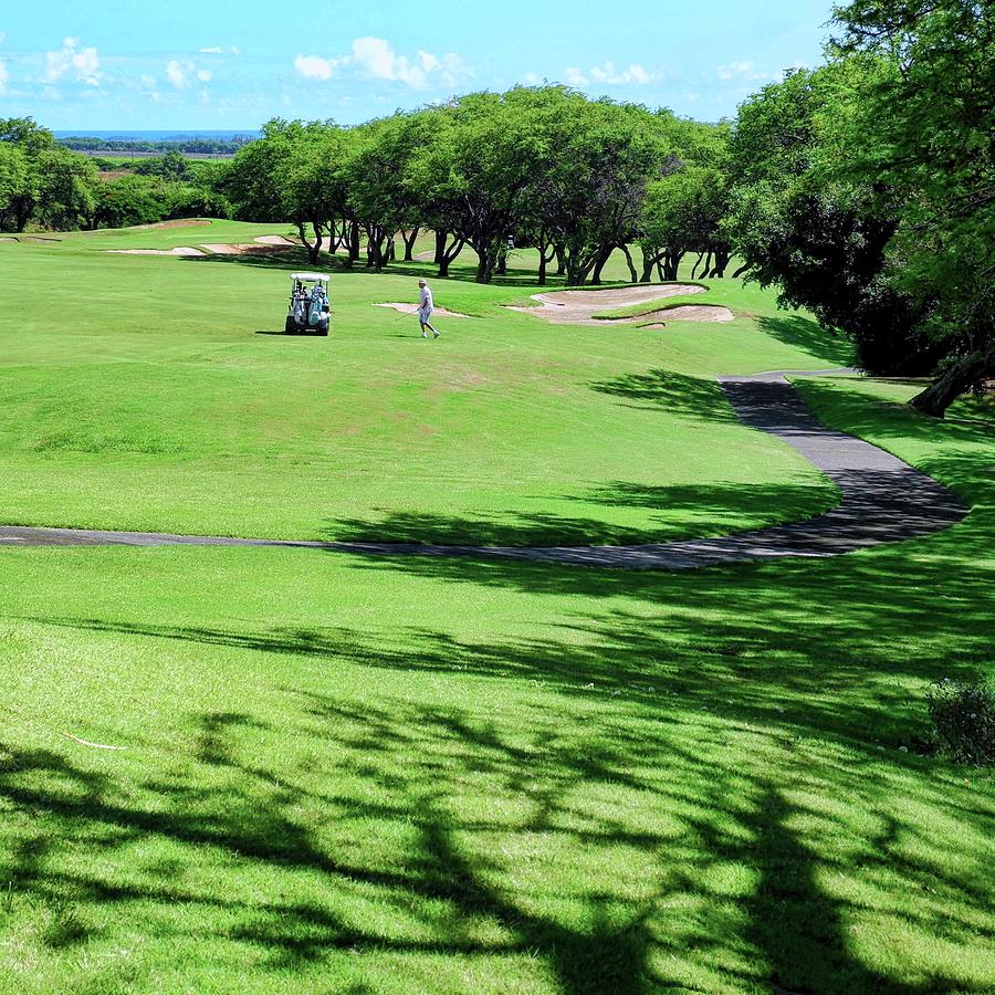 The Par 5 14th Fairway at Kahili Photograph by Kirsten Giving