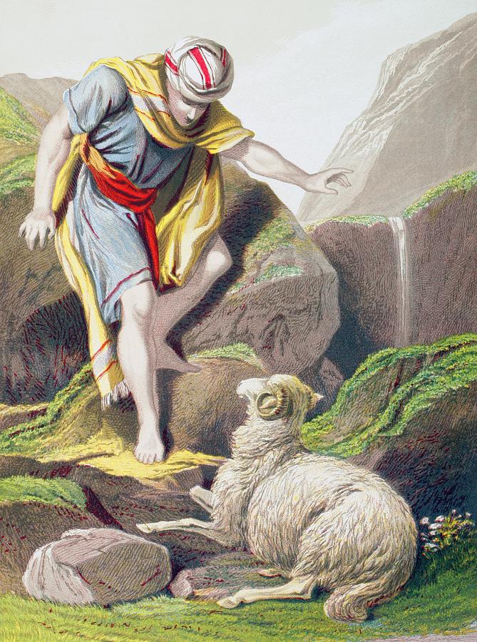 The Parable Of The Lost Sheep. From The Drawing by Vintage Design Pics ...