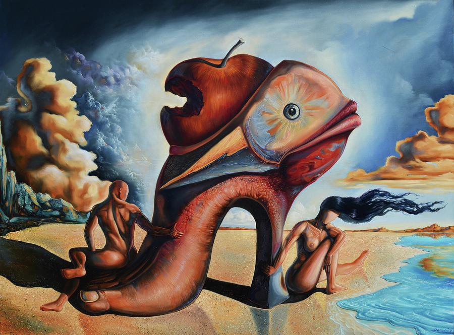The Paradise of paradoxical dellusions Painting by Darwin Leon The Paradise of paradoxical dellusions Painting by Darwin Leon