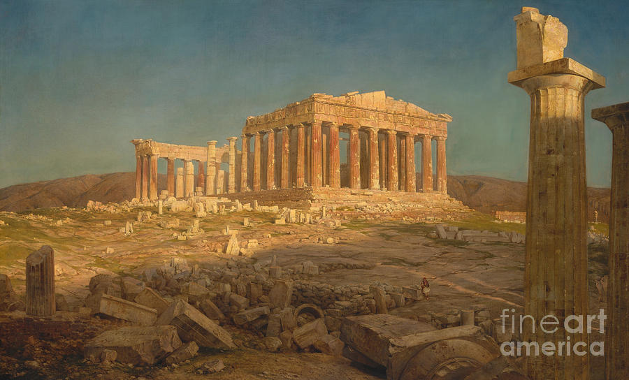 The Parthenon, 1871 Painting by Frederic Edwin Church