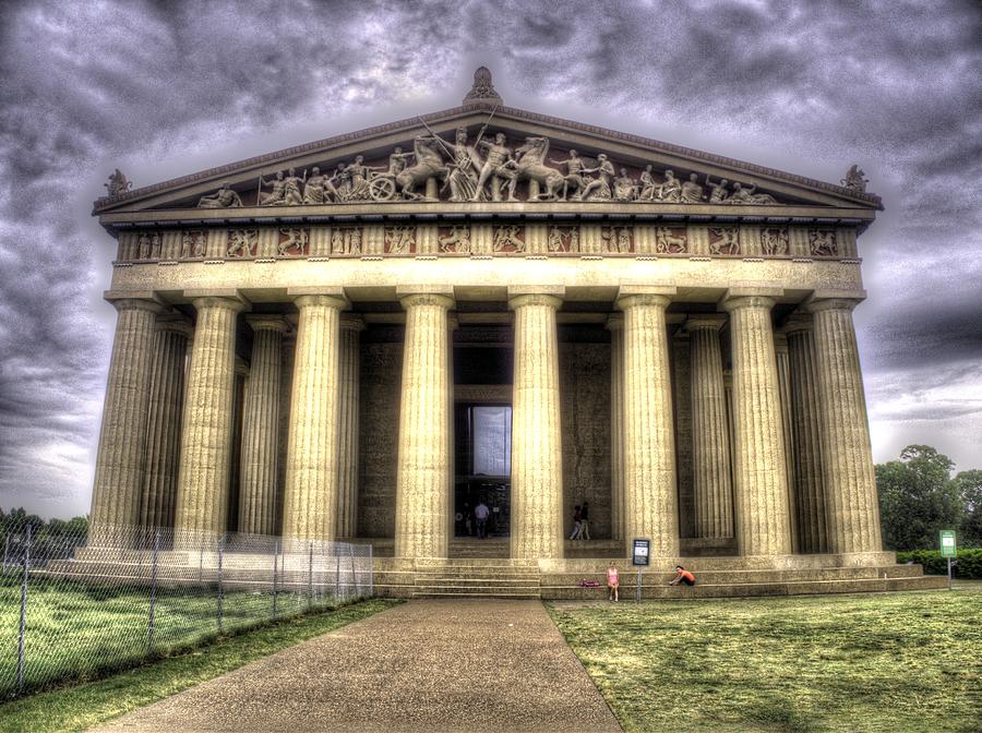 Greek Photograph - The Parthenon in Nashville v2 by John Straton