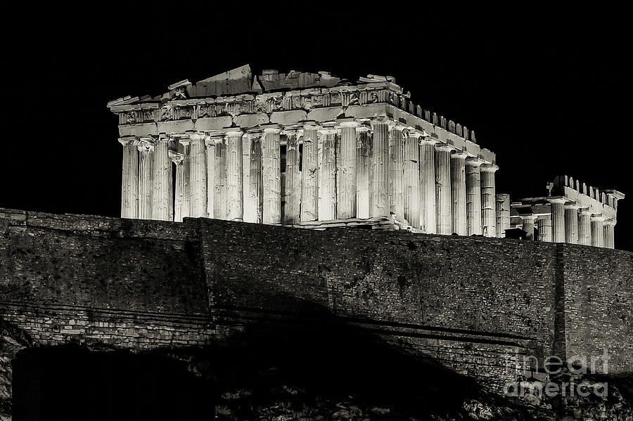 The Parthenon of Athens Three 3 Photograph by Bob Phillips