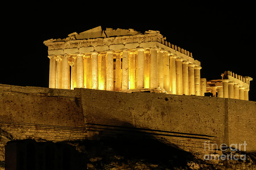 The Parthenon of Athens Three Photograph by Bob Phillips