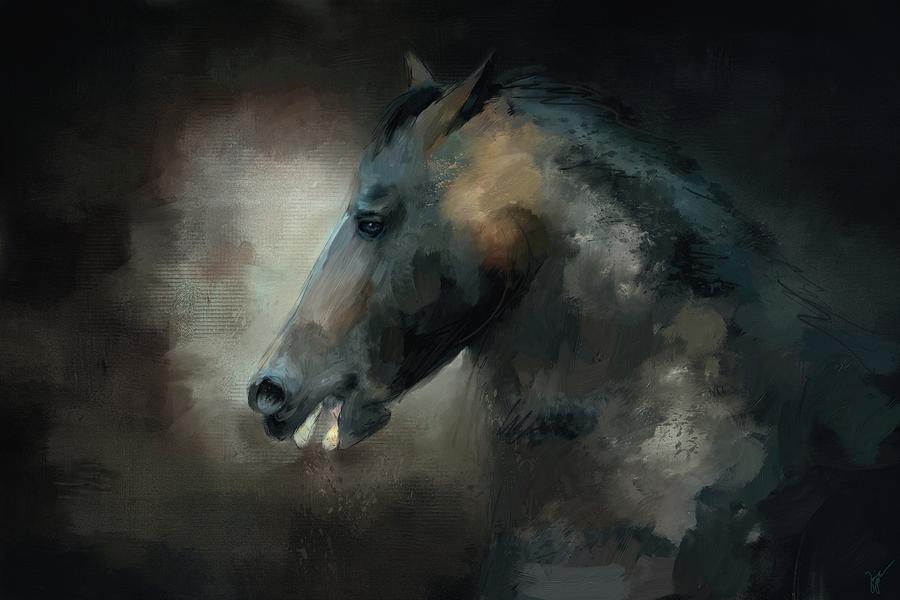 The Paso Fino 1 Horse Art Painting by Jai Johnson