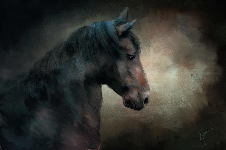 The Paso Fino 2 Horse Art Painting by Jai Johnson