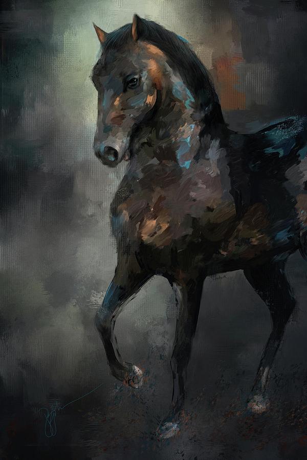 The Paso Fino 3 Horse Art Painting by Jai Johnson