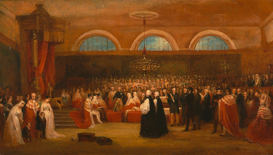 The Passing of the Great Emancipation Act Painting by George Jones