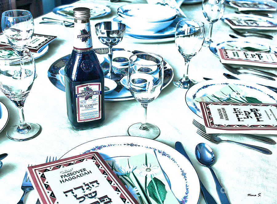 The Passover Table Photograph by Nina Silver