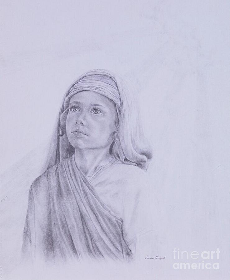 Jesus Christ Drawing - The Path Before Him from the Life of Jesus Series by Susan Harris