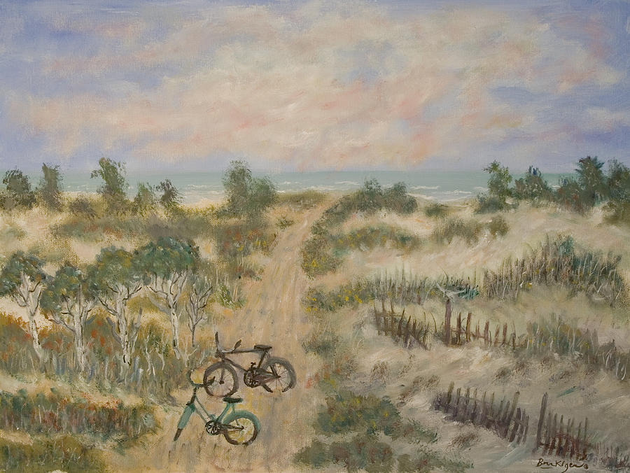 Bicycle Painting - The Path by Ben Kiger