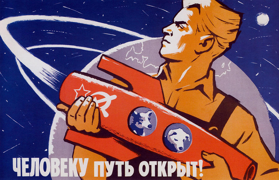 The Path Is Open For Humans - Soviet Space Painting by War Is Hell Store