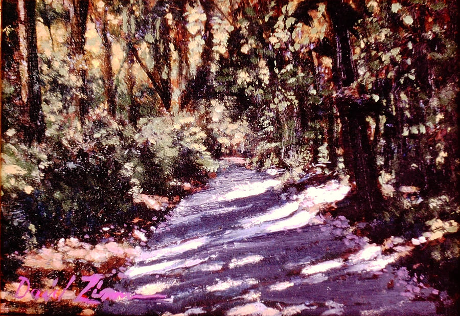 The Path Less traveled Painting by David Zimmerman