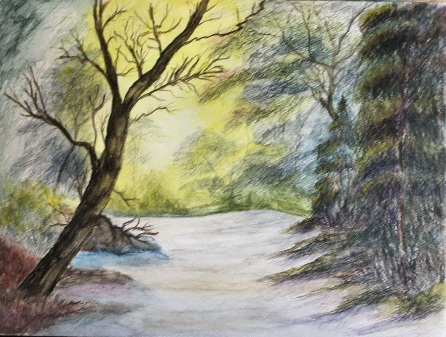 the Path Drawing by Maris Sherwood