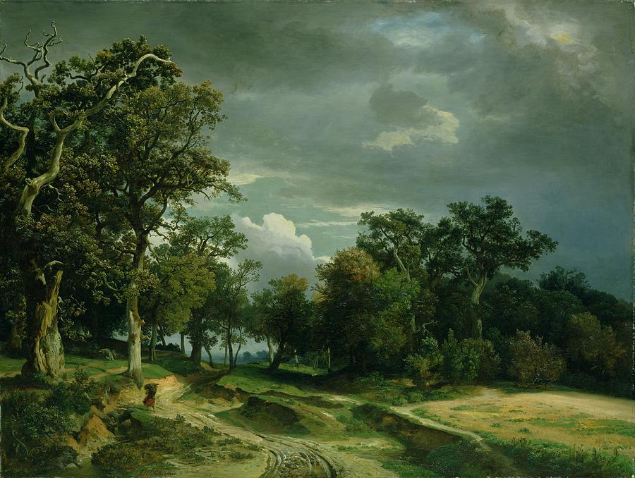The Path on the Edge of the Wood Painting by Johann Wilhelm Schirmer