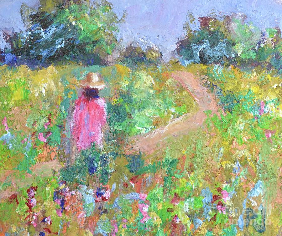 Woman on a Path Painting by Philip Jones - Fine Art America