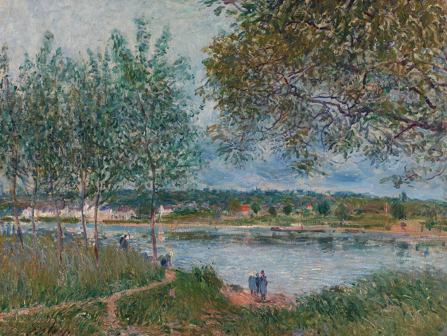 Alfred Sisley Painting - The Path to the Old Ferry at By by Alfred Sisley