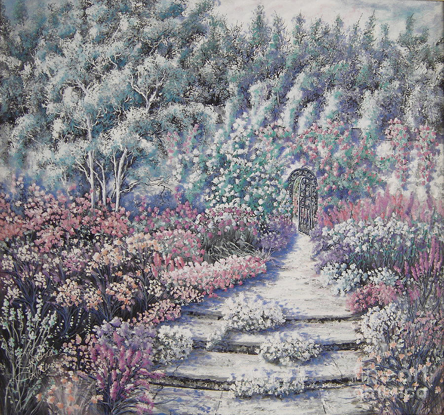 The Pathway Steps Painting by Cynthia Sorensen