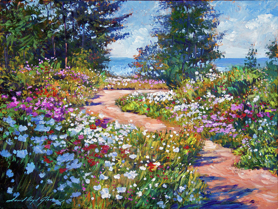 The Pathway To The Sea Painting by David Lloyd Glover