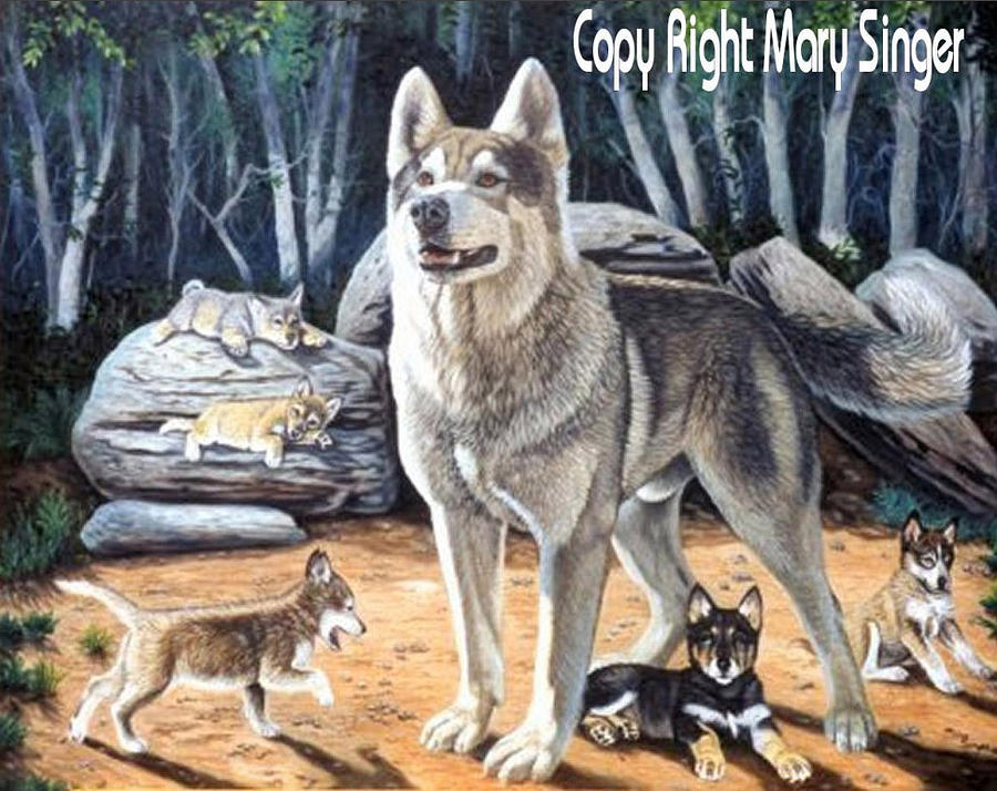 Wildlife Painting - The Patriarch by Mary Singer
