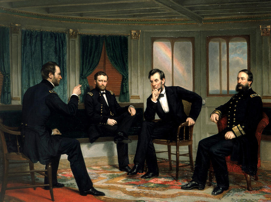 The Peacemakers Painting by George Peter Alexander Healy The Peacemakers Painting by George Peter Alexander Healy
