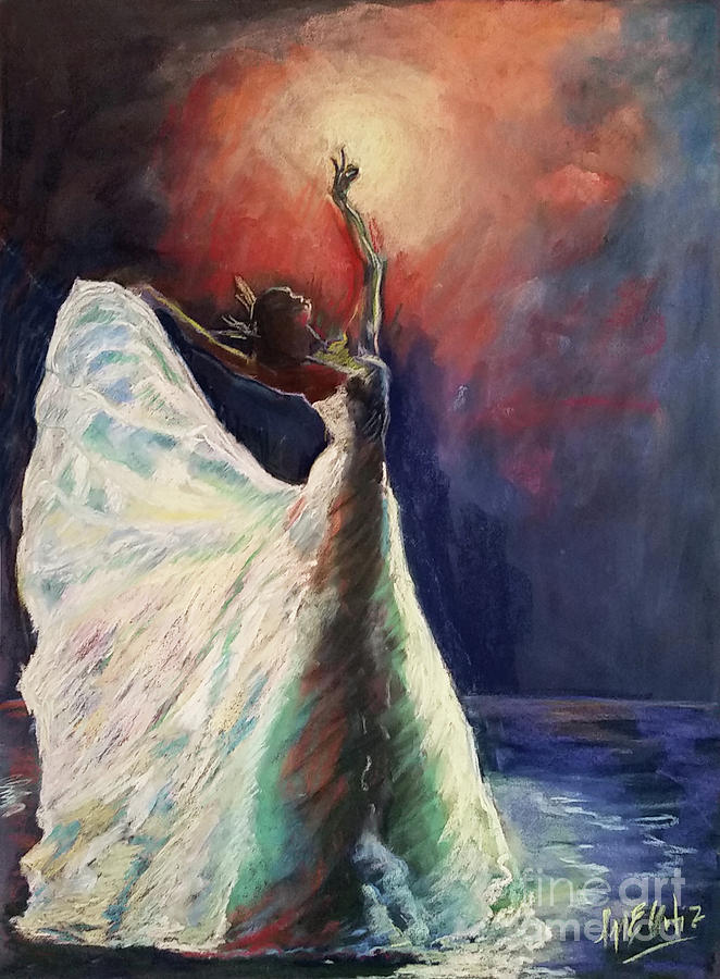 The peacock dancer Painting by Marieve Ortiz
