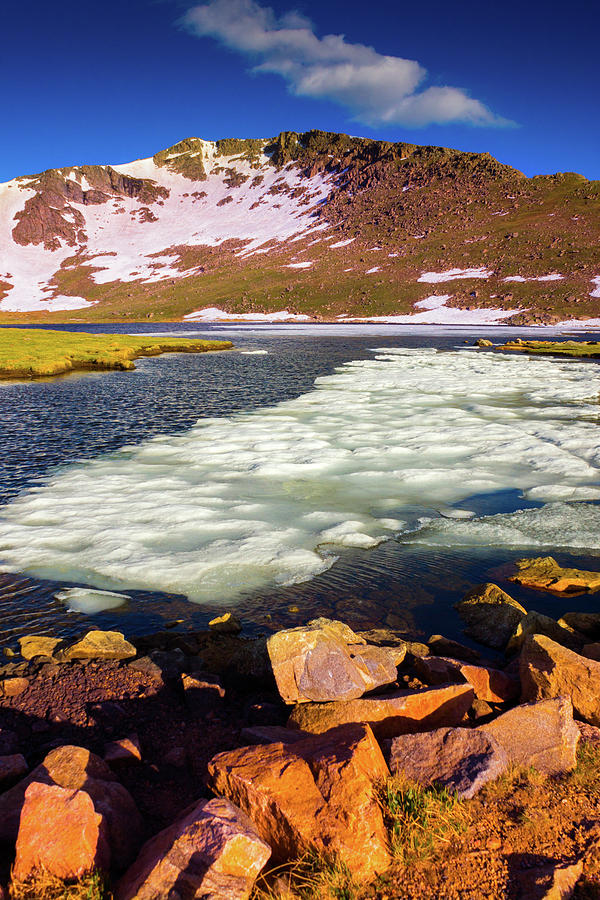The Peaks Of Summit Lake Photograph by John De Bord