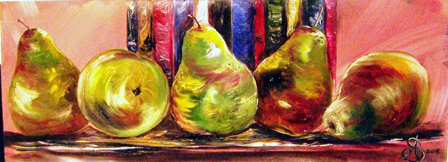 The Pear Necessities Painting by Amanda Sanford