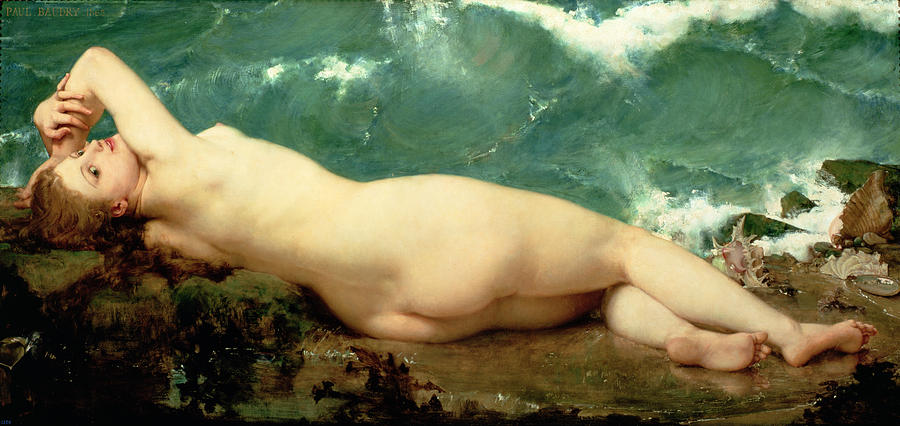 Nude Painting - The Pearl and the Wave by Paul Baudry