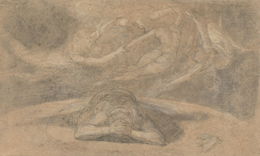 The Peasants Dream Paradise Lost Book 1 Drawing by Henry Fuseli