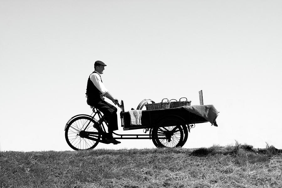Black And White Photograph - The Peddler by Aidan Moran