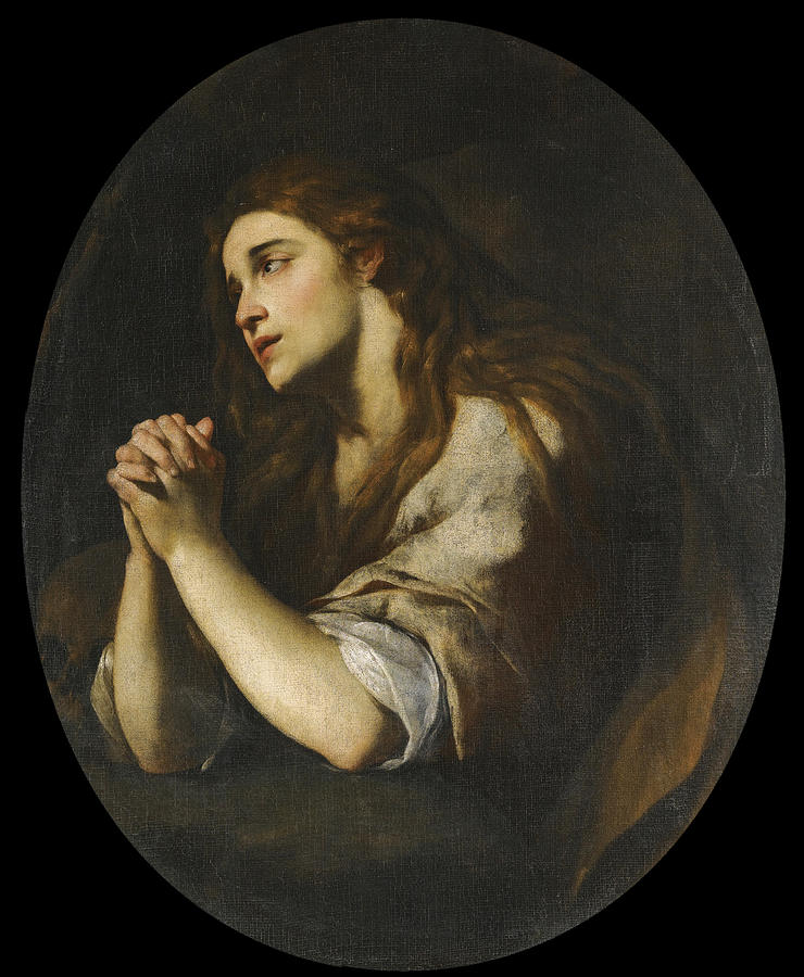 The Penitent Magdalene Painting by Andrea Vaccaro
