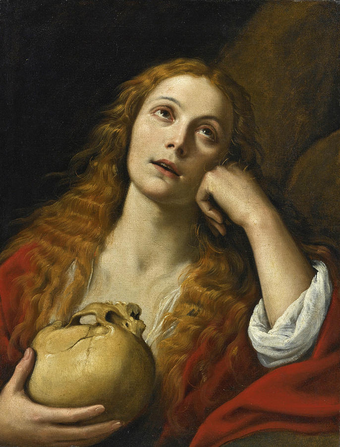 The Penitent Magdalene Painting by Giuseppe Vermiglio