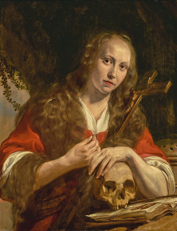 The Penitent Magdalene Painting by Jan de Bray