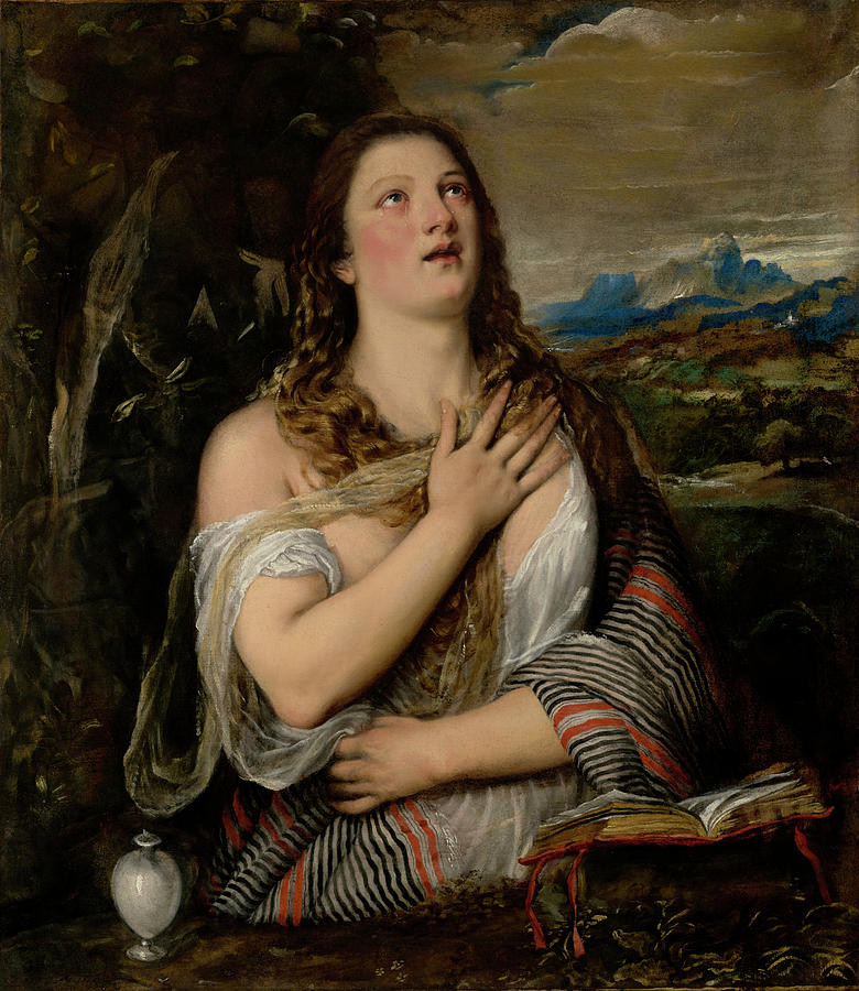 The Penitent Magdalene Painting By Mountain Dreams Pixels   The Penitent Magdalene Tiziano Vecellio 