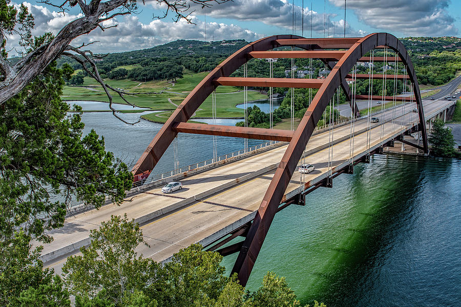 The Pennybacker Bridge Photograph by G Lamar Yancy