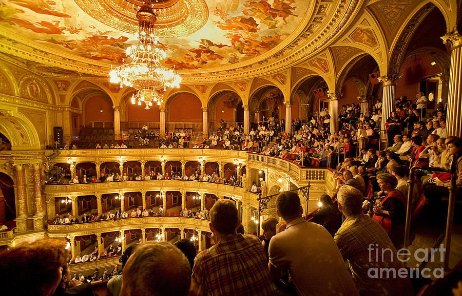 Opera House Photograph - The People at the Budapest Opera House by Madeline Ellis