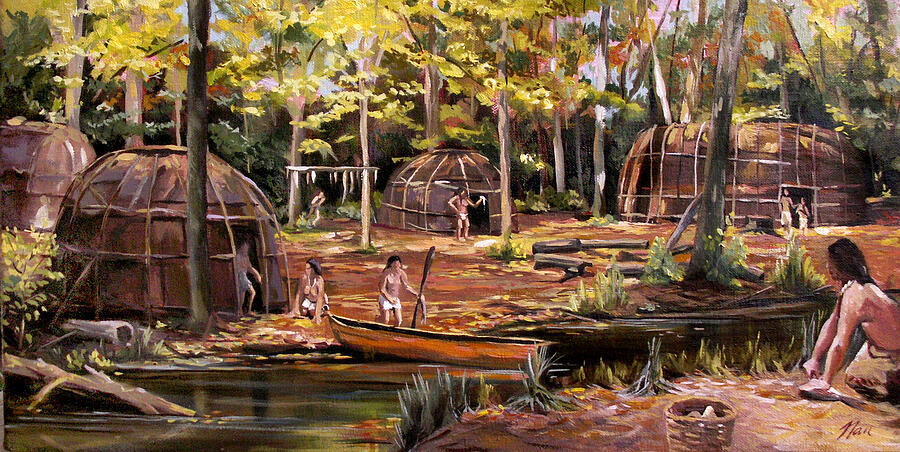 The Pequots Painting by Nancy Griswold